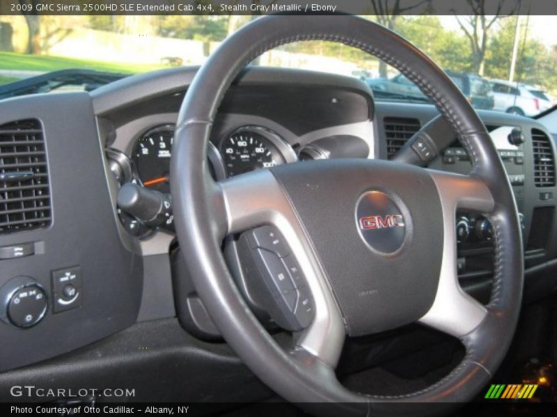 Stealth Gray Metallic / Ebony 2009 GMC Sierra 2500HD SLE Extended Cab 4x4