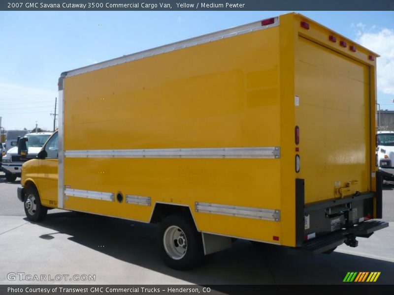Yellow / Medium Pewter 2007 GMC Savana Cutaway 3500 Commercial Cargo Van