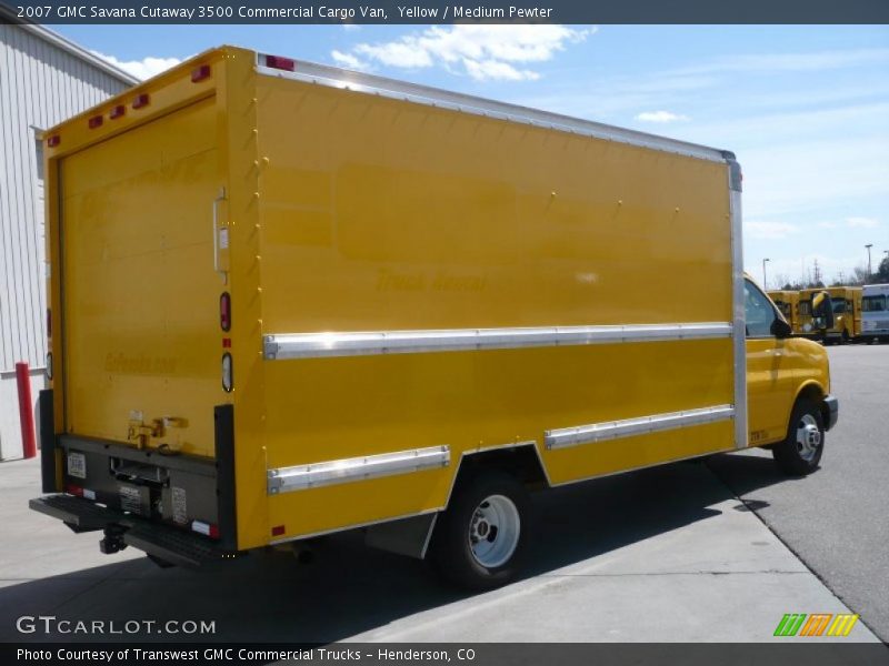 Yellow / Medium Pewter 2007 GMC Savana Cutaway 3500 Commercial Cargo Van