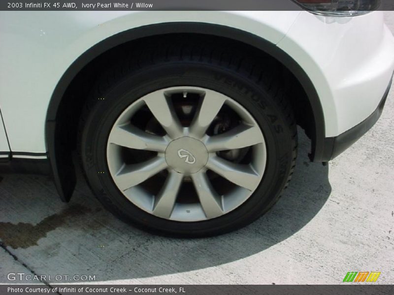 Ivory Pearl White / Willow 2003 Infiniti FX 45 AWD