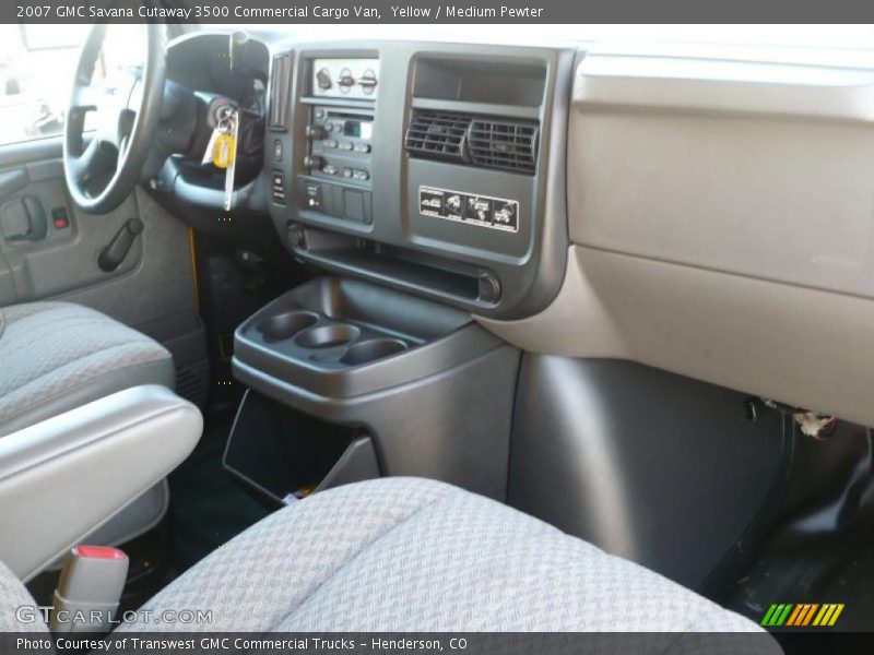 Yellow / Medium Pewter 2007 GMC Savana Cutaway 3500 Commercial Cargo Van
