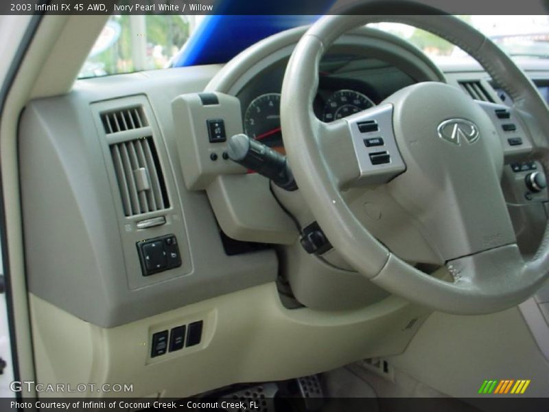 Ivory Pearl White / Willow 2003 Infiniti FX 45 AWD