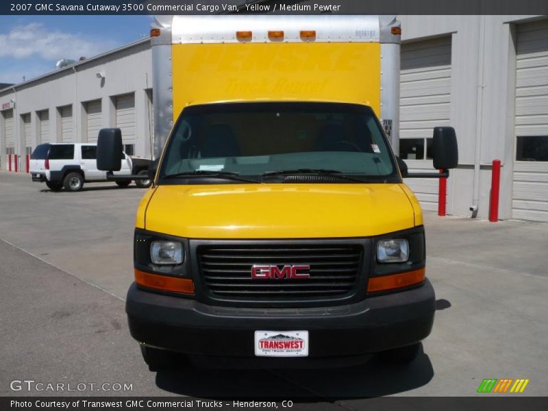 Yellow / Medium Pewter 2007 GMC Savana Cutaway 3500 Commercial Cargo Van