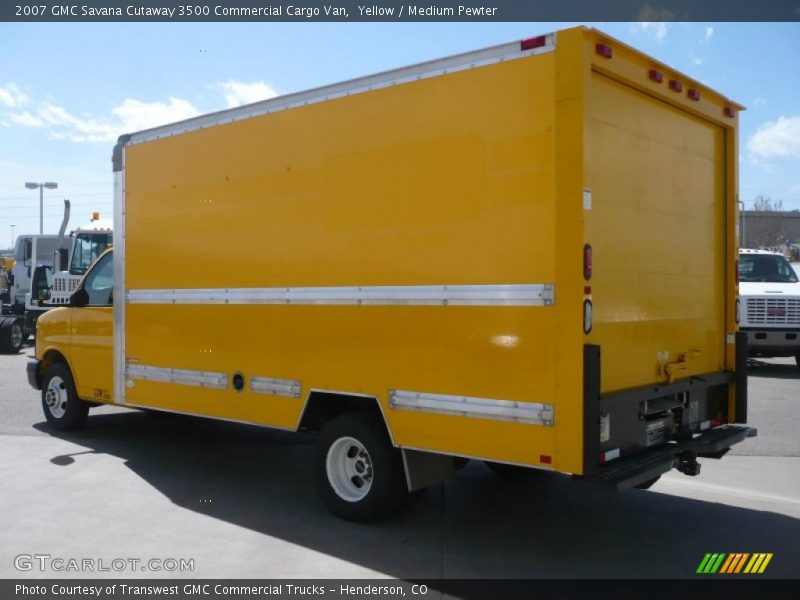 Yellow / Medium Pewter 2007 GMC Savana Cutaway 3500 Commercial Cargo Van