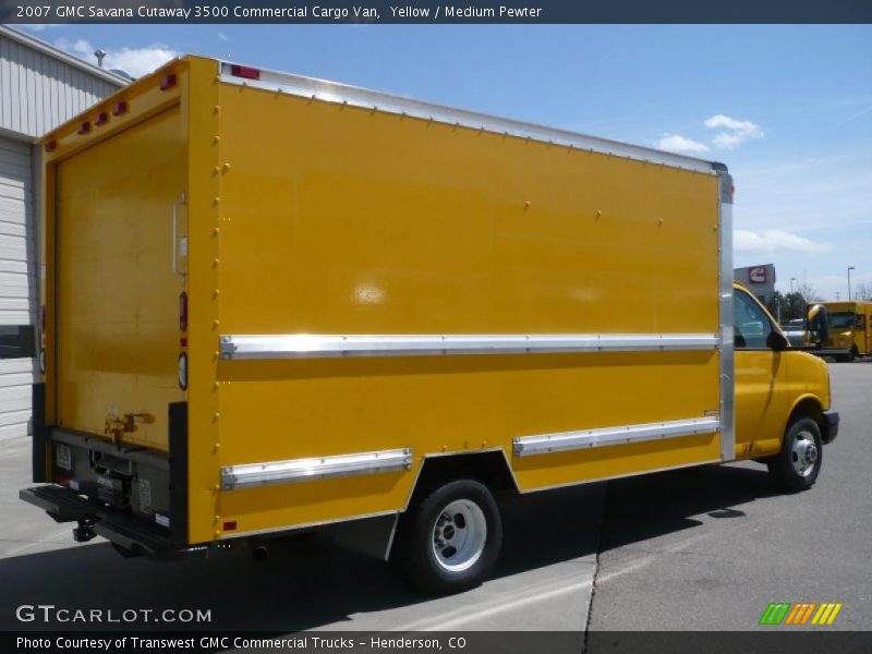Yellow / Medium Pewter 2007 GMC Savana Cutaway 3500 Commercial Cargo Van