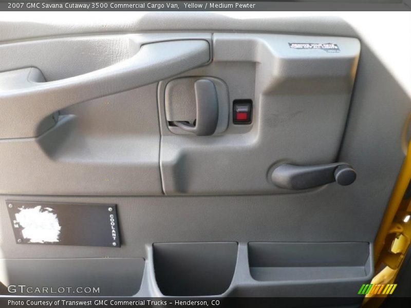 Yellow / Medium Pewter 2007 GMC Savana Cutaway 3500 Commercial Cargo Van