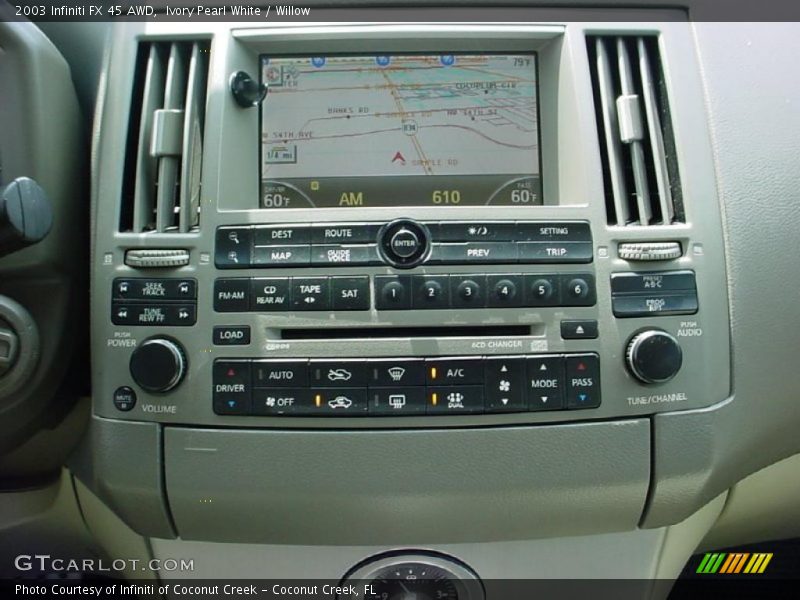 Ivory Pearl White / Willow 2003 Infiniti FX 45 AWD