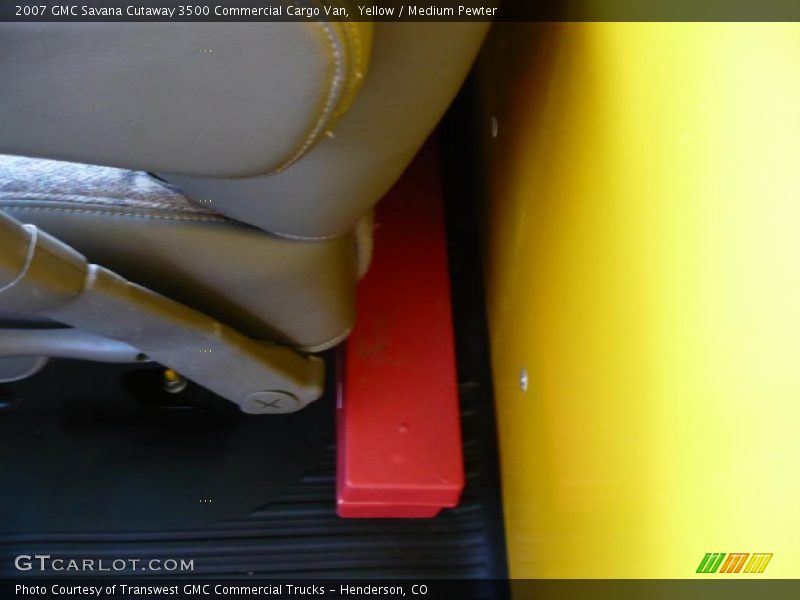 Yellow / Medium Pewter 2007 GMC Savana Cutaway 3500 Commercial Cargo Van