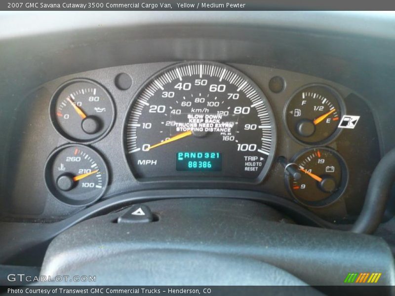 Yellow / Medium Pewter 2007 GMC Savana Cutaway 3500 Commercial Cargo Van