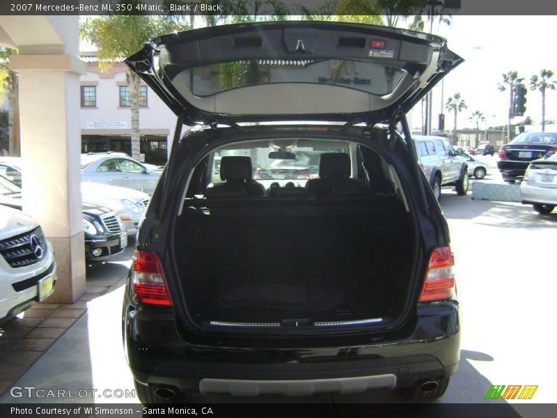 Black / Black 2007 Mercedes-Benz ML 350 4Matic