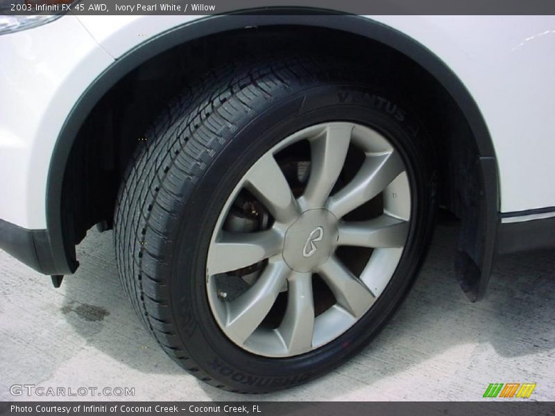 Ivory Pearl White / Willow 2003 Infiniti FX 45 AWD