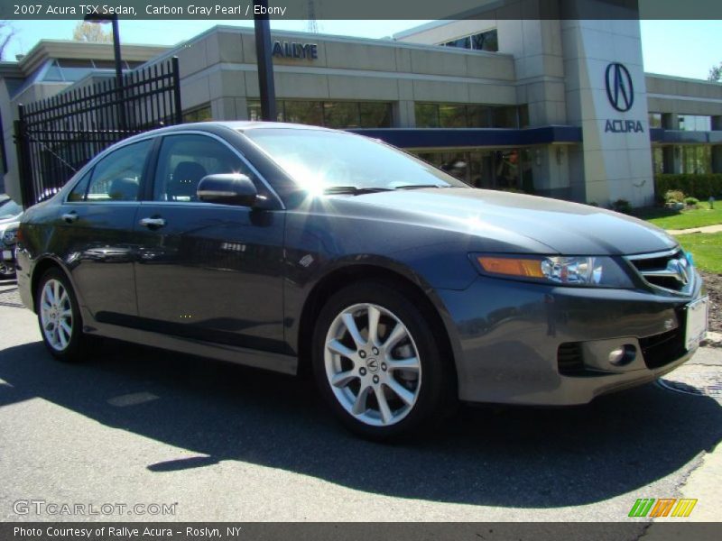 Carbon Gray Pearl / Ebony 2007 Acura TSX Sedan