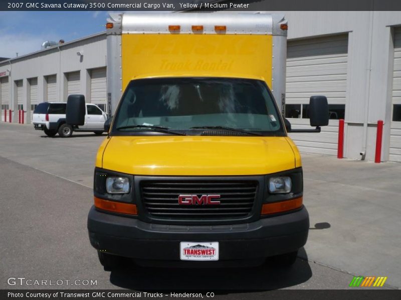 Yellow / Medium Pewter 2007 GMC Savana Cutaway 3500 Commercial Cargo Van