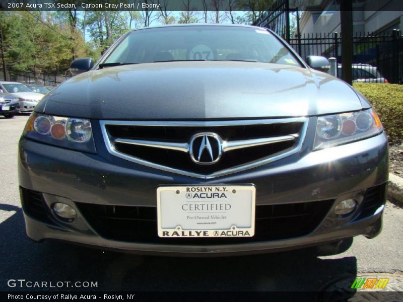 Carbon Gray Pearl / Ebony 2007 Acura TSX Sedan