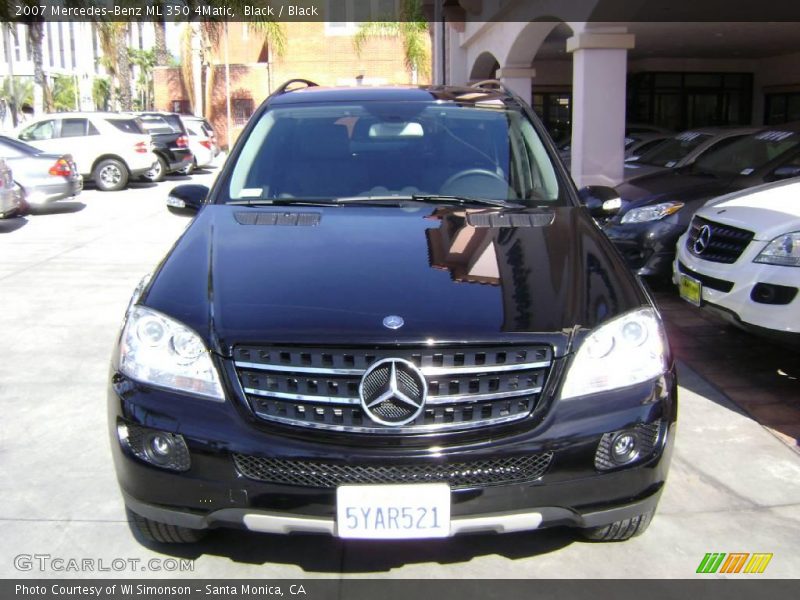 Black / Black 2007 Mercedes-Benz ML 350 4Matic