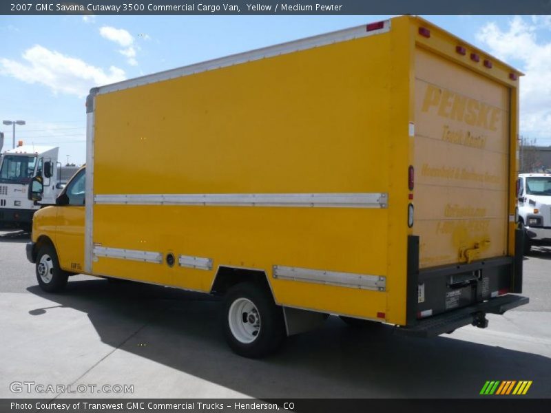 Yellow / Medium Pewter 2007 GMC Savana Cutaway 3500 Commercial Cargo Van