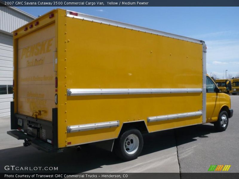 Yellow / Medium Pewter 2007 GMC Savana Cutaway 3500 Commercial Cargo Van
