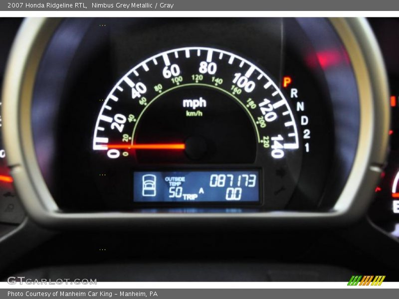 Nimbus Grey Metallic / Gray 2007 Honda Ridgeline RTL