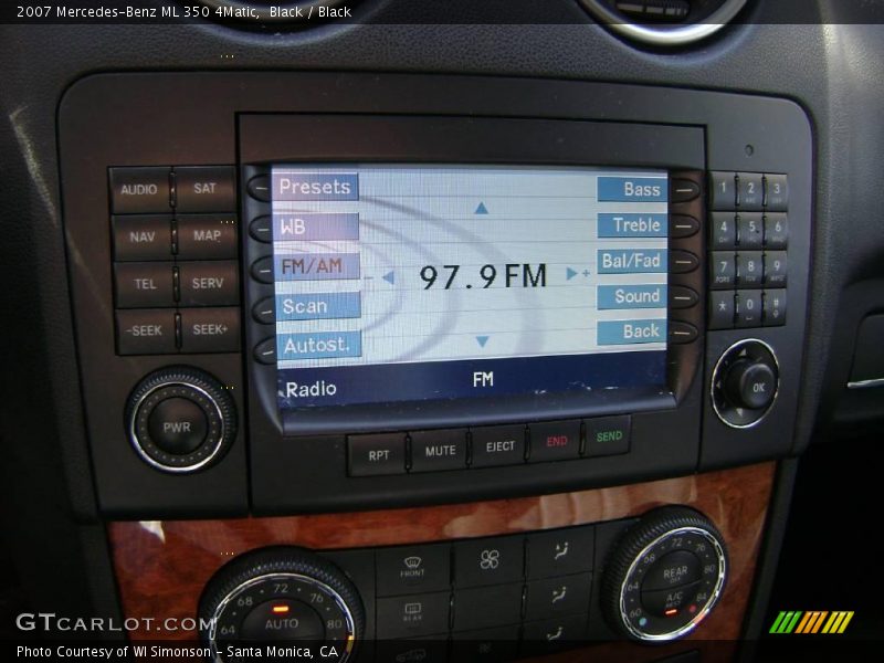 Black / Black 2007 Mercedes-Benz ML 350 4Matic