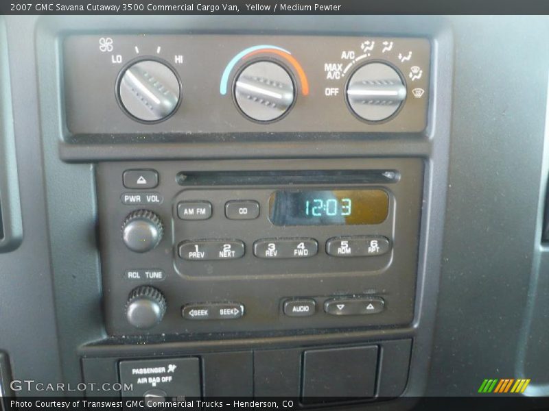 Yellow / Medium Pewter 2007 GMC Savana Cutaway 3500 Commercial Cargo Van