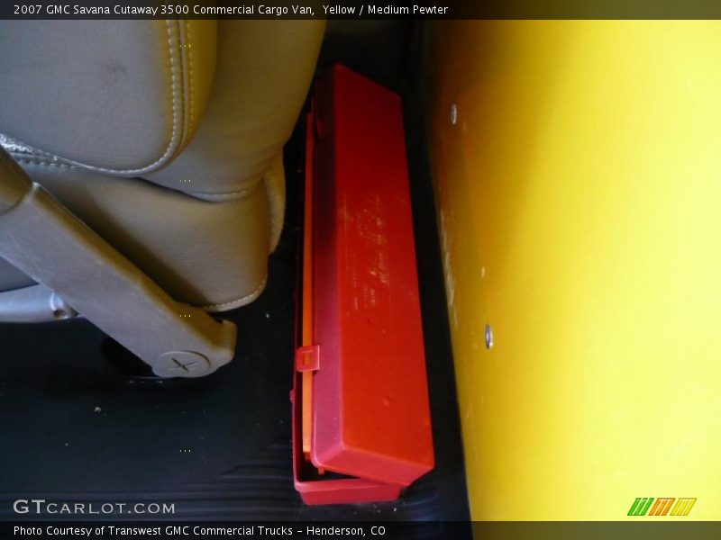 Yellow / Medium Pewter 2007 GMC Savana Cutaway 3500 Commercial Cargo Van