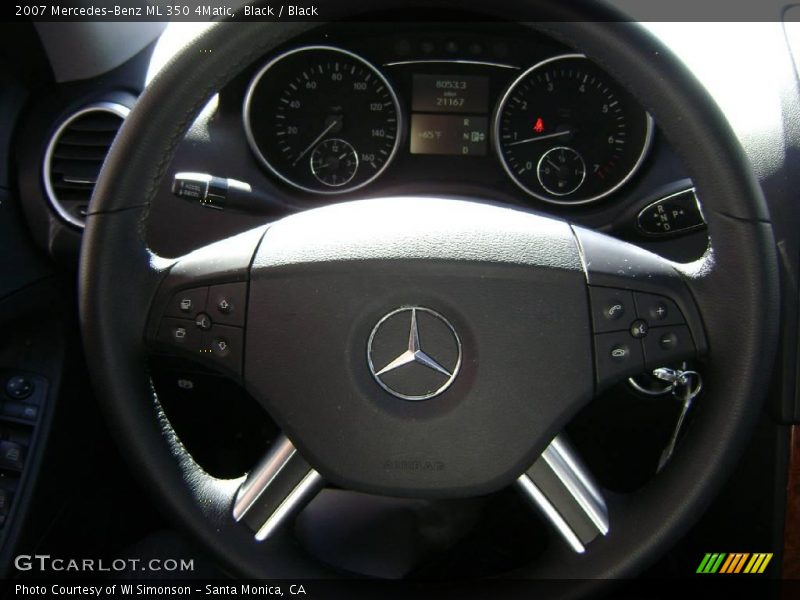 Black / Black 2007 Mercedes-Benz ML 350 4Matic