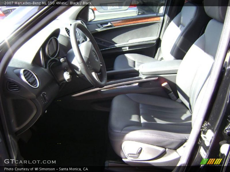 Black / Black 2007 Mercedes-Benz ML 350 4Matic