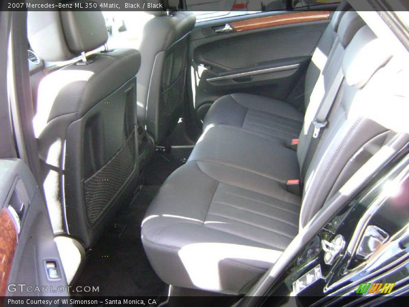 Black / Black 2007 Mercedes-Benz ML 350 4Matic