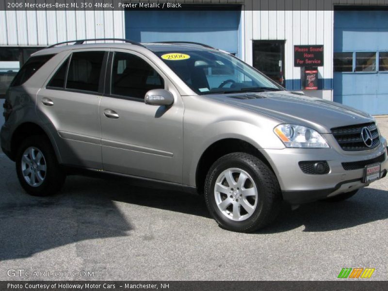 Pewter Metallic / Black 2006 Mercedes-Benz ML 350 4Matic