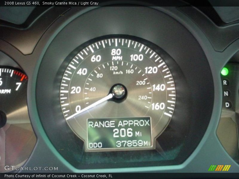 Smoky Granite Mica / Light Gray 2008 Lexus GS 460