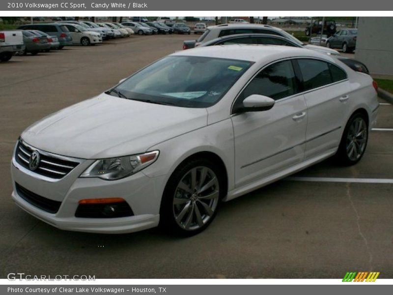 Candy White / Black 2010 Volkswagen CC Sport