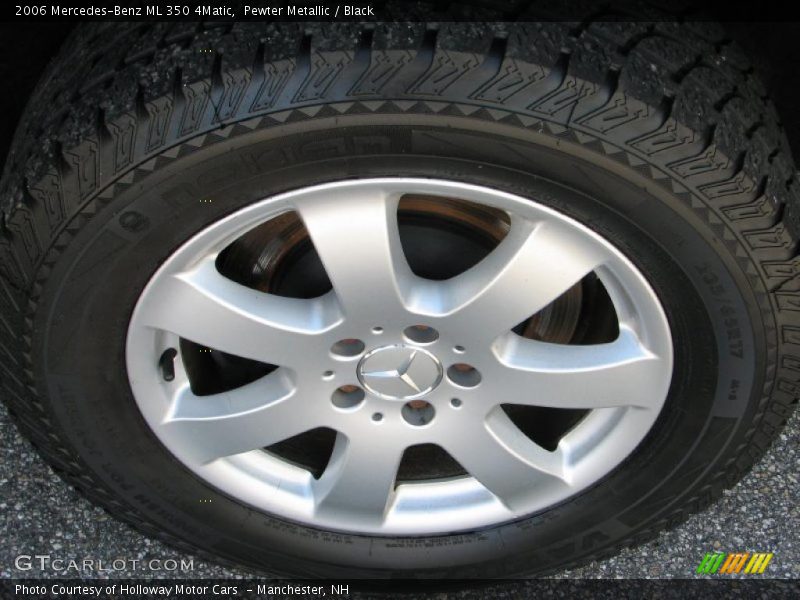 Pewter Metallic / Black 2006 Mercedes-Benz ML 350 4Matic