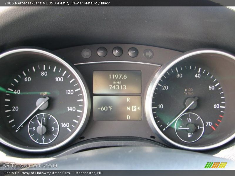 Pewter Metallic / Black 2006 Mercedes-Benz ML 350 4Matic