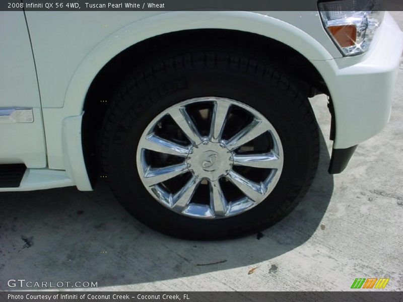 Tuscan Pearl White / Wheat 2008 Infiniti QX 56 4WD
