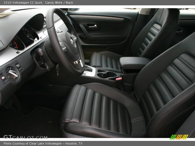 Candy White / Black 2010 Volkswagen CC Sport