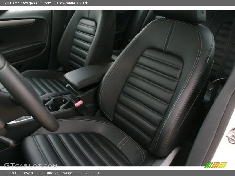 Candy White / Black 2010 Volkswagen CC Sport