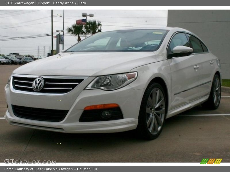 Candy White / Black 2010 Volkswagen CC Sport