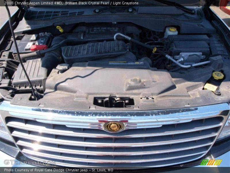 Brilliant Black Crystal Pearl / Light Graystone 2008 Chrysler Aspen Limited 4WD