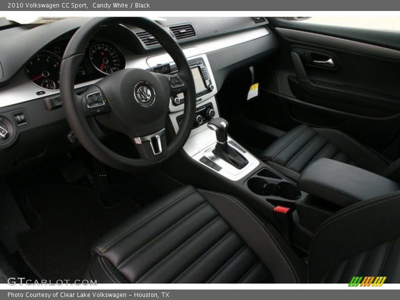 Candy White / Black 2010 Volkswagen CC Sport