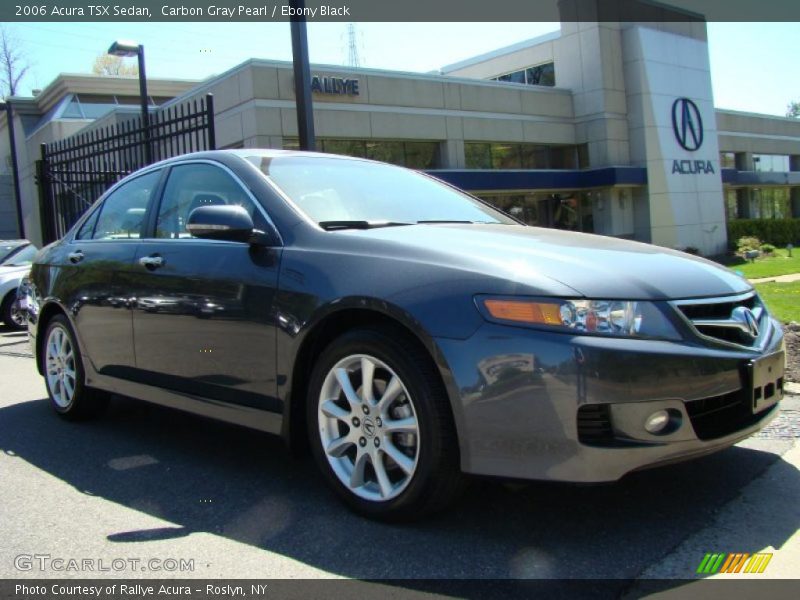 Carbon Gray Pearl / Ebony Black 2006 Acura TSX Sedan