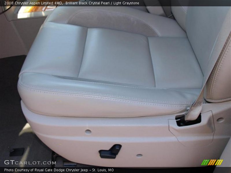 Brilliant Black Crystal Pearl / Light Graystone 2008 Chrysler Aspen Limited 4WD