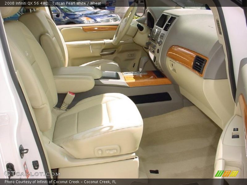 Tuscan Pearl White / Wheat 2008 Infiniti QX 56 4WD