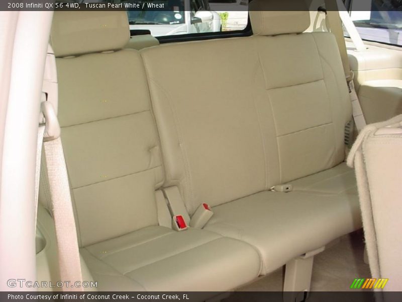 Tuscan Pearl White / Wheat 2008 Infiniti QX 56 4WD