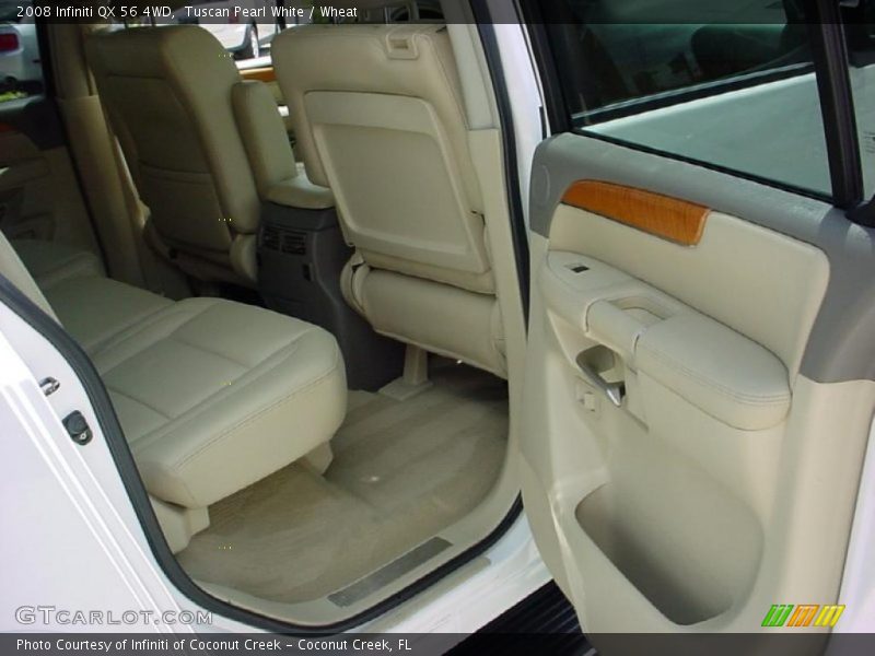Tuscan Pearl White / Wheat 2008 Infiniti QX 56 4WD