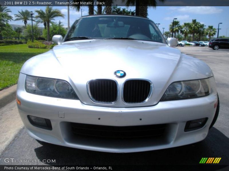 Titanium Silver Metallic / Black 2001 BMW Z3 2.5i Roadster