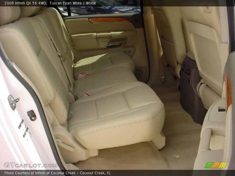 Tuscan Pearl White / Wheat 2008 Infiniti QX 56 4WD