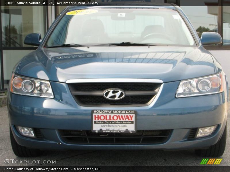 Aquamarine Pearl / Gray 2006 Hyundai Sonata GLS V6