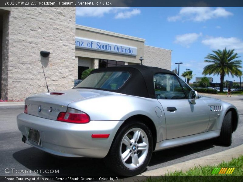 Titanium Silver Metallic / Black 2001 BMW Z3 2.5i Roadster
