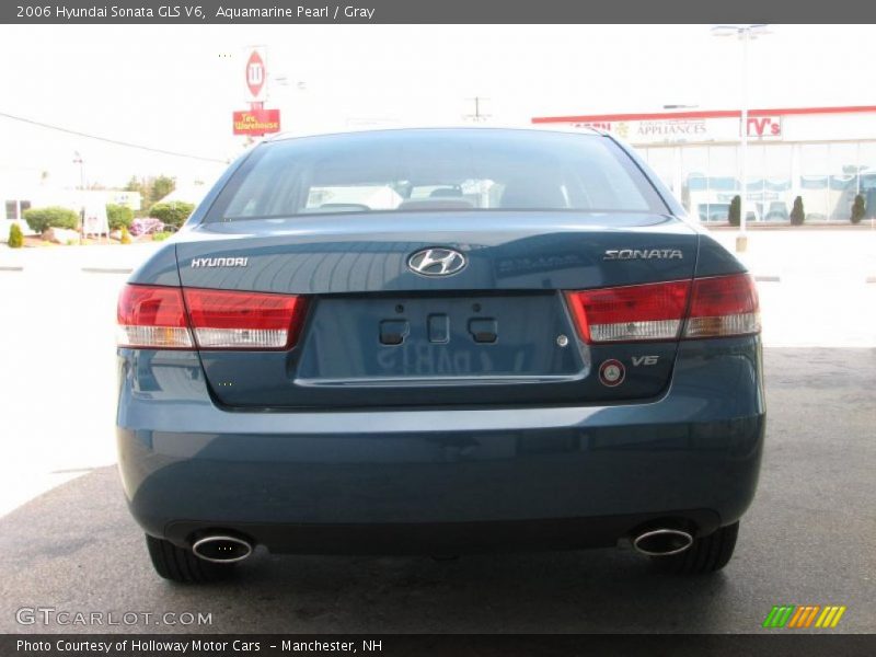 Aquamarine Pearl / Gray 2006 Hyundai Sonata GLS V6