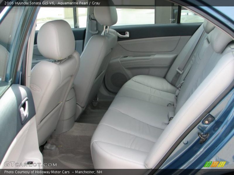 Aquamarine Pearl / Gray 2006 Hyundai Sonata GLS V6